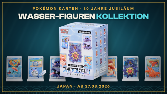 Wasser-Figuren-Kollektion Box mit 3D-Figuren – Pokémon Karten 30 Jahre Jubiläum, Japan ab 27.08.2026