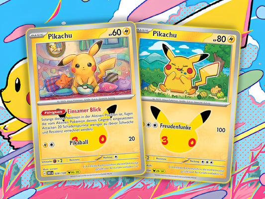 Neue Pikachu-Karten aus Pokemon 30 Jahre