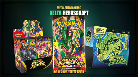 Pokémon Delta Herrschaft 36er Display, Mega-Rayquaza Booster und Top-Trainer-Box