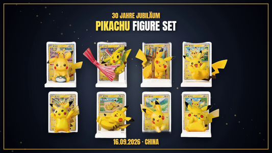 Pokémon 30th Celebration Pikachu Figure Set Sammelbox mit allen Figuren