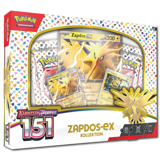 Karmesin & Purpur: 151 Zapdos-ex Kollektion (Deutsch)