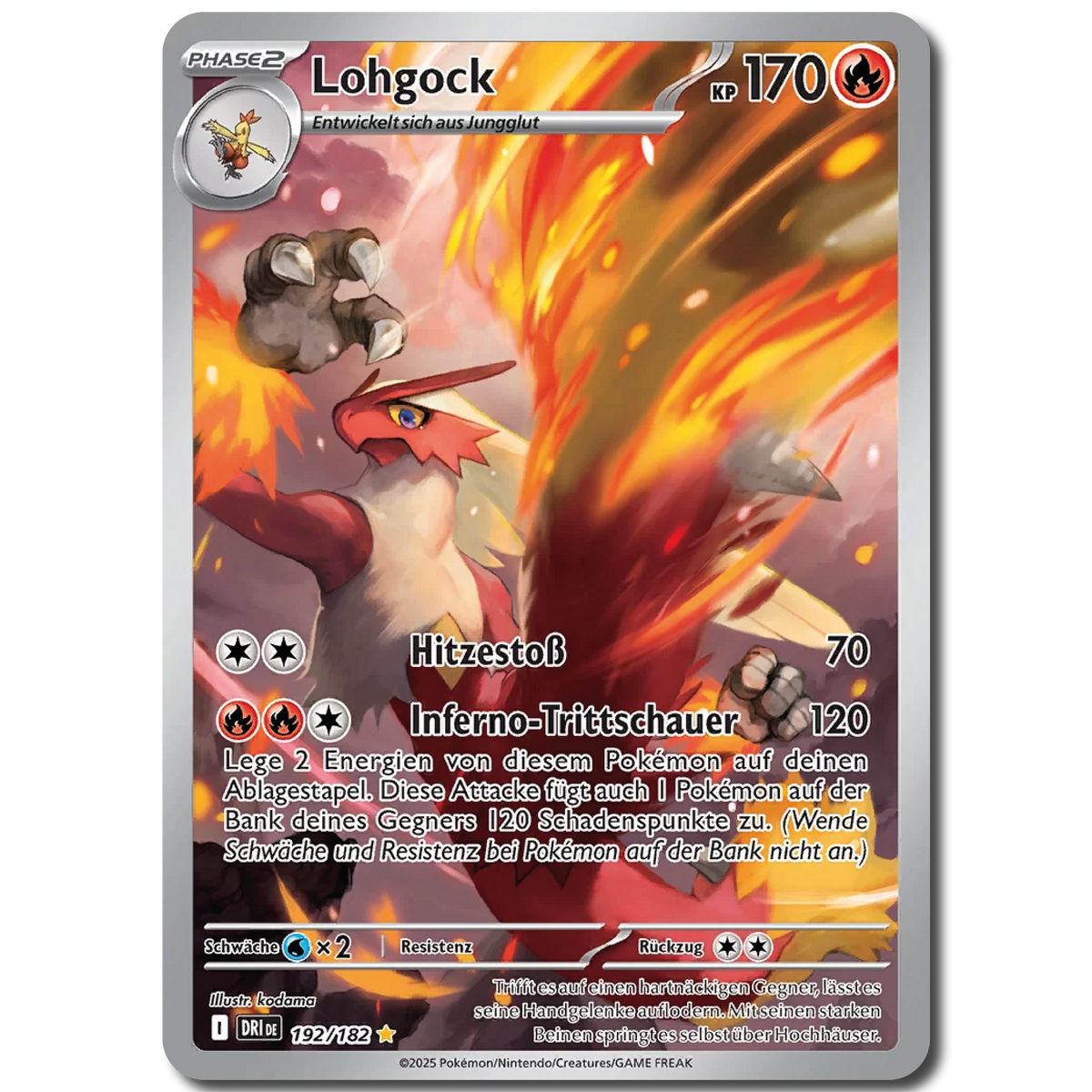 Lohgock (DRI 192, Deutsch) Pokémon Einzelkarte
