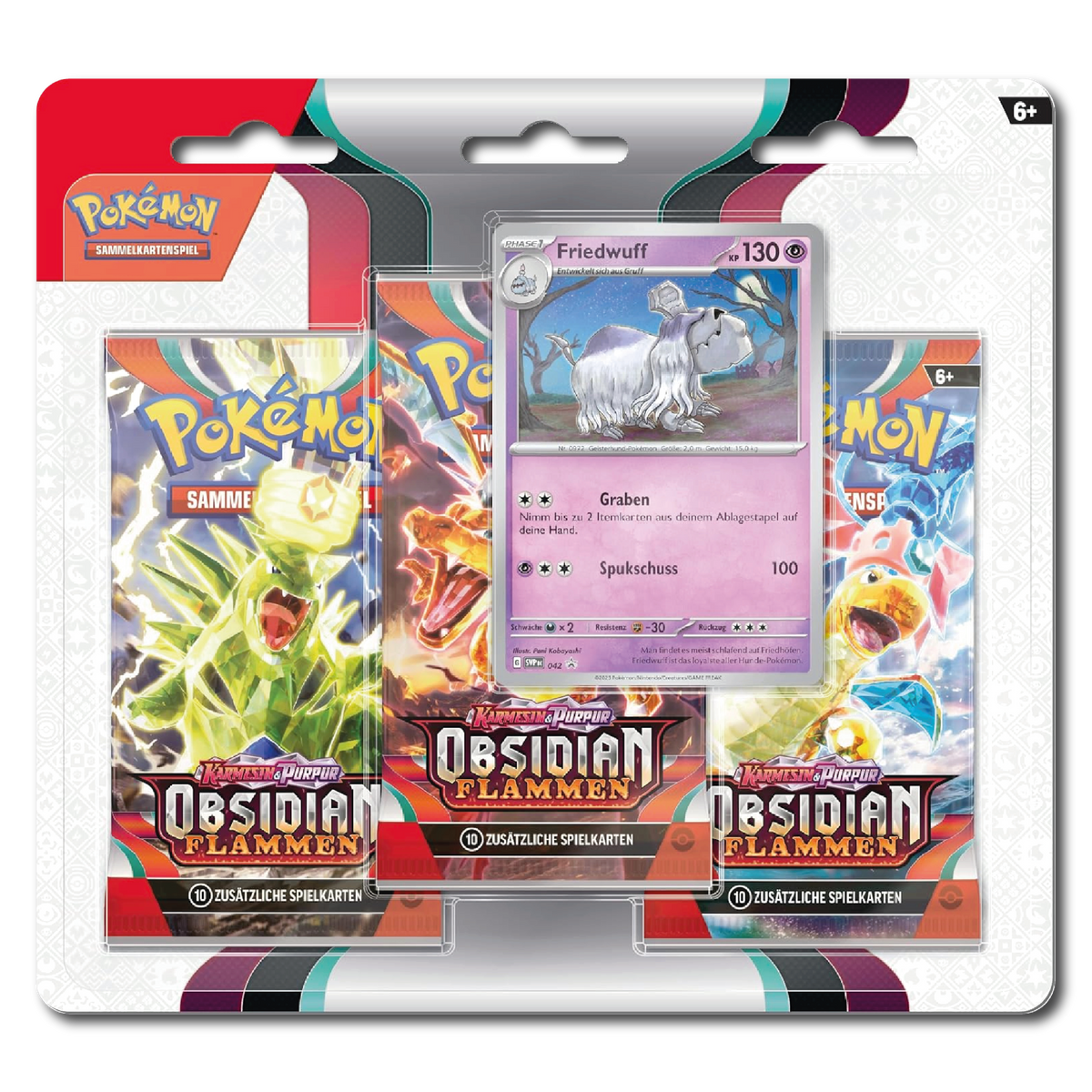 Karmesin & Purpur: Obsidianflammen 3-Pack Blister (Deutsch), Bild 2