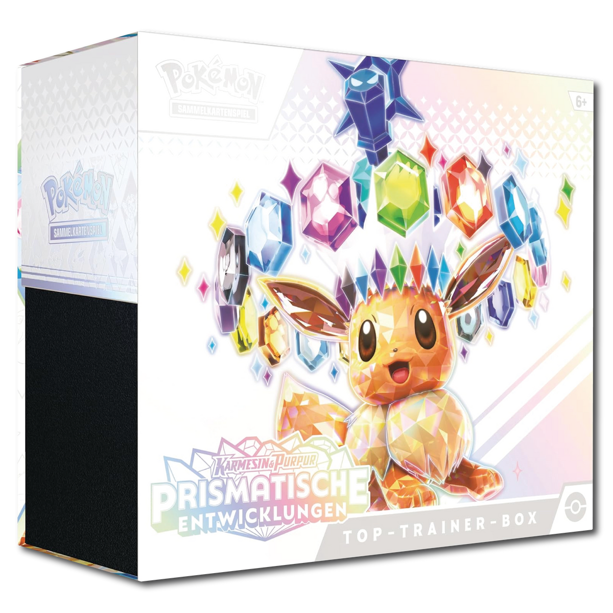 Karmesin & Purpur: Prismatische Entwicklungen Top Trainer Box (Deutsch)