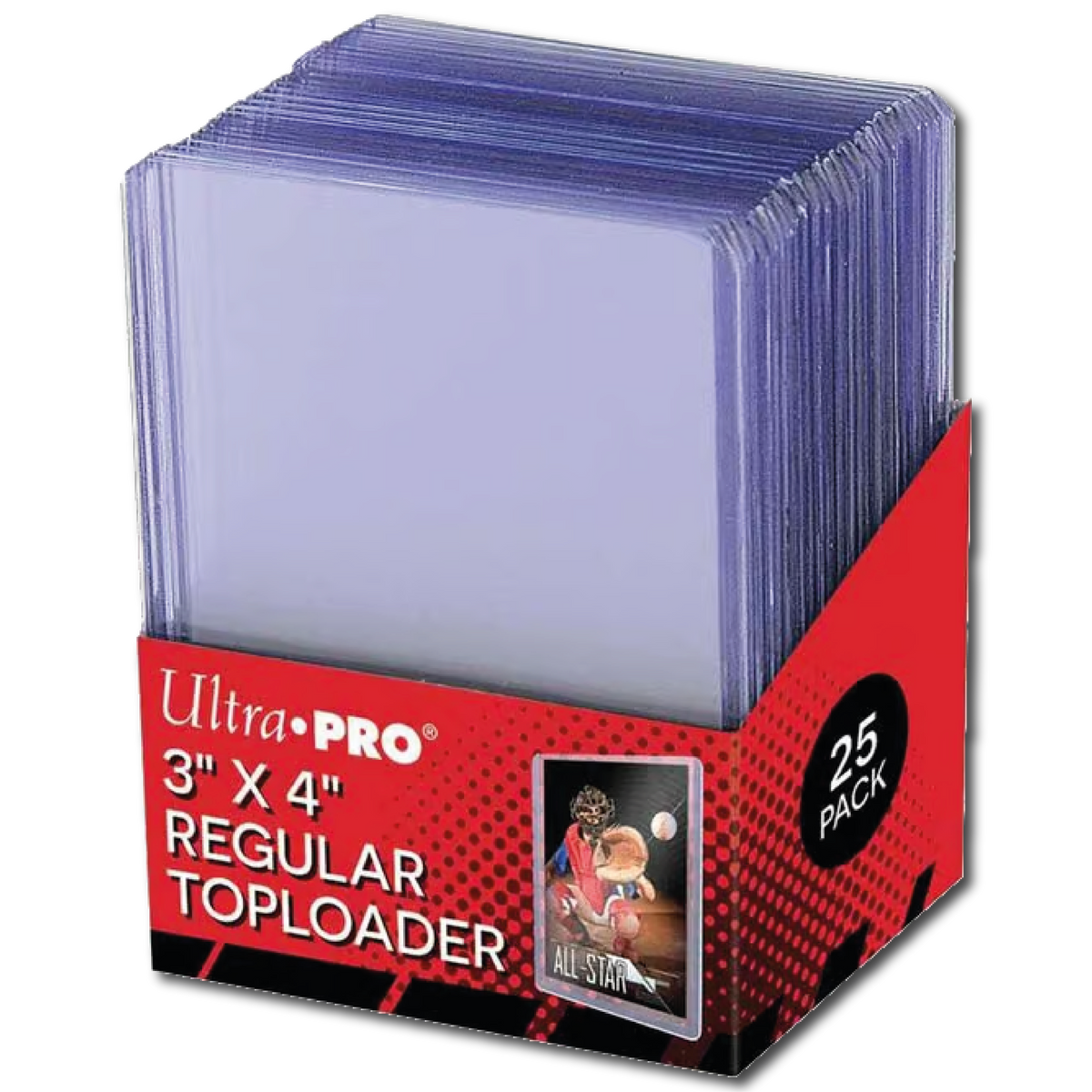 Ultra Pro Regular Toploader, 25 Stück Kartenhüllen starr