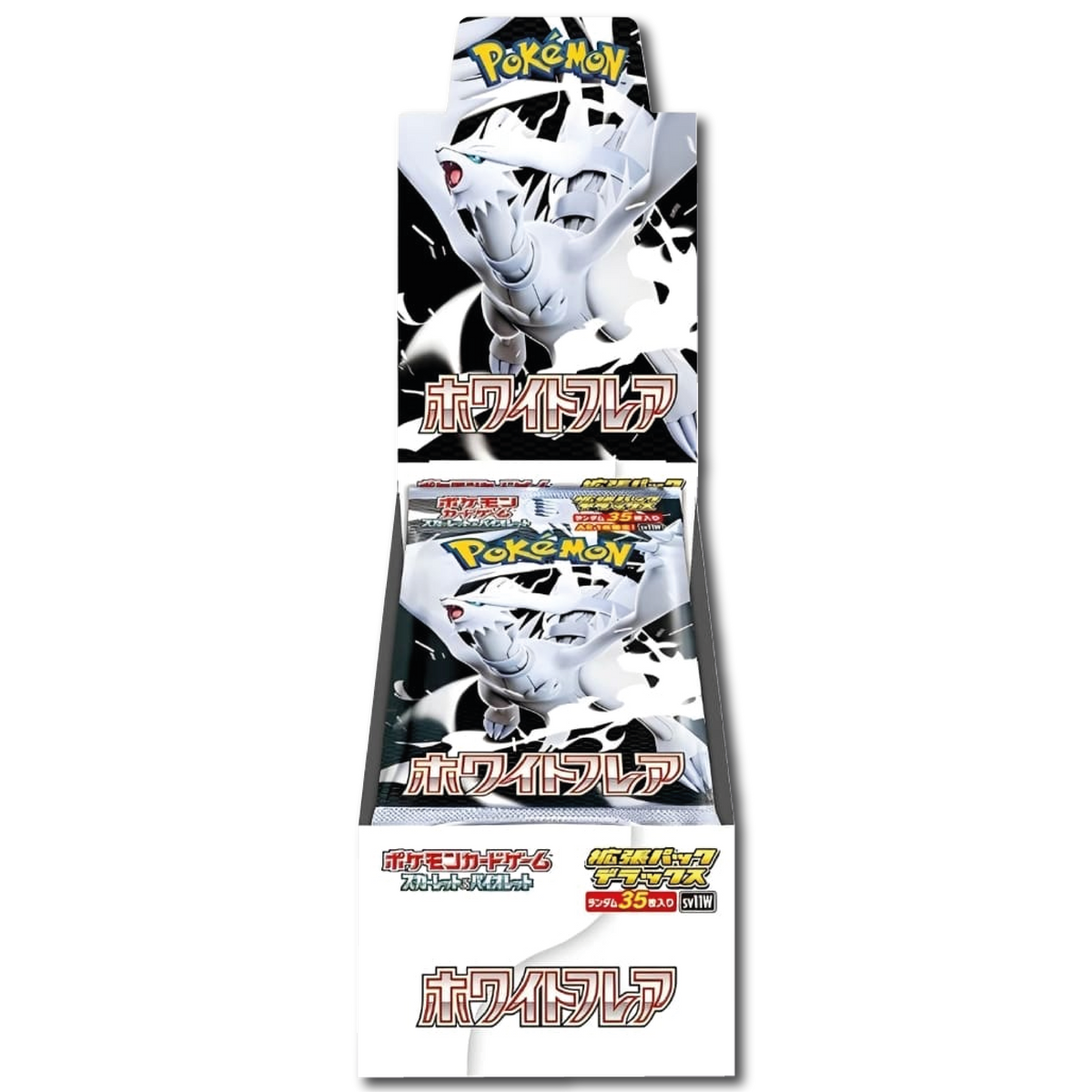 White Flare (SV11W) Deluxe Display Japanisch, 4 Booster